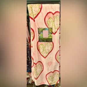 shrek valentine blanket  plush blanket throw